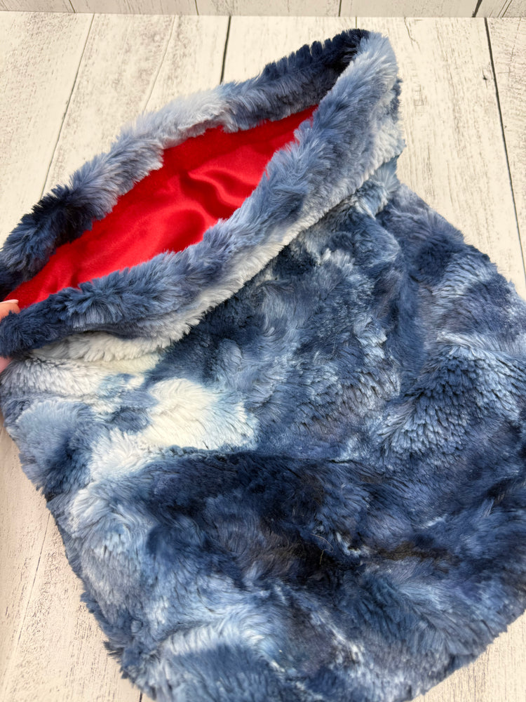 Shameless Medium Planner Sack Navy/White with a Red Interior