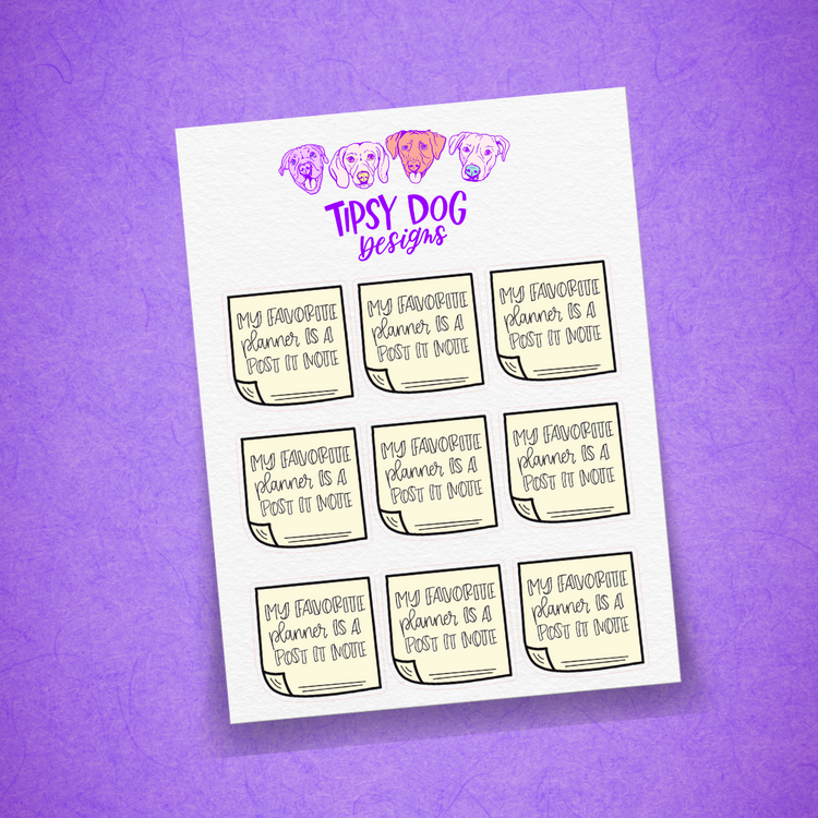 My Favorite planner is a Post It Note