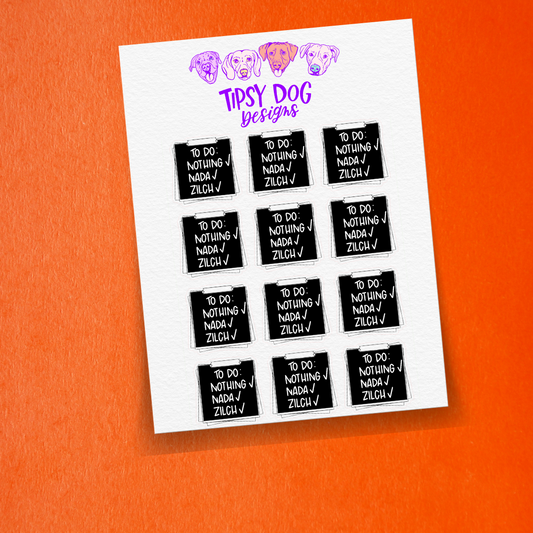 To Do: Checklist  (5x7 Sheet)