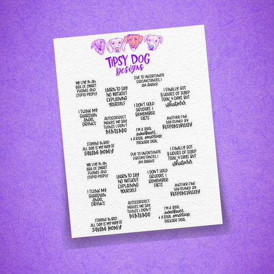 February Sassy Saturday Sampler