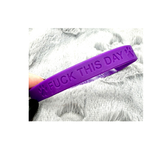 F*!k This Day Flexible Silicone Bracelet
