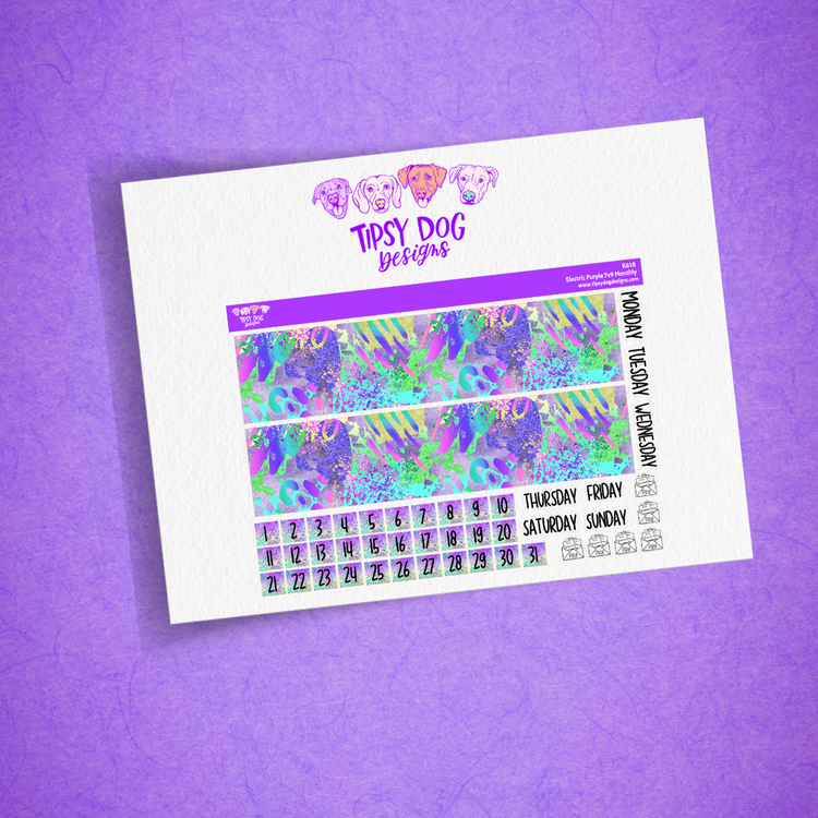 7x9 Electric Purple Monthly Kit
