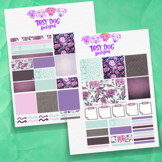 Purple Flowers Daily Kit