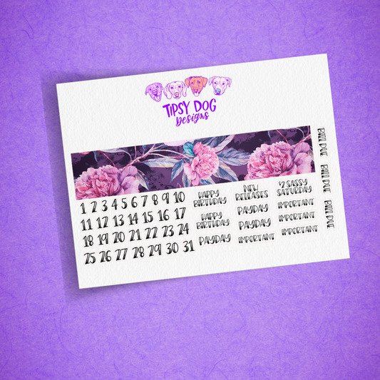 B6 Monthly Purple Flowers (Sidebar)